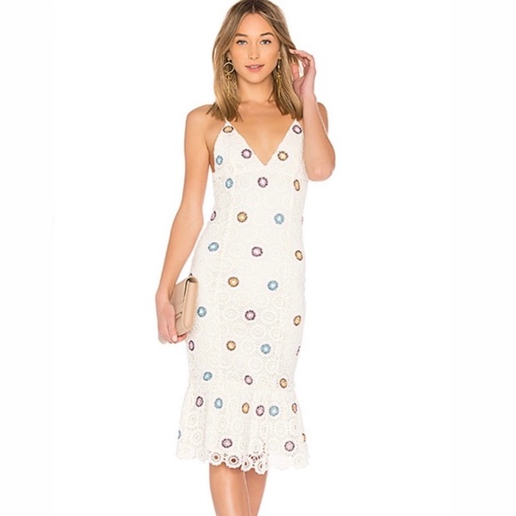Lovers + Friends Dresses & Skirts - Lovers + Friends Iris crochet sheath midi dress